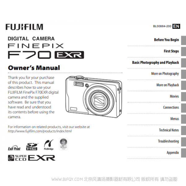 富士F75EXR  F70exr  數(shù)碼照相機(jī) owner manual Fujifilm說(shuō)明書下載 使用手冊(cè) pdf 免費(fèi) 操作指南 如何使用 快速上手 