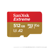 閃迪 SDSQXA1-512G-ZN6MA  512GB MicroSD卡無(wú)人機(jī)存儲(chǔ)卡運(yùn)動(dòng)相機(jī)卡TF卡儲(chǔ)存卡