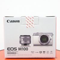 【停產(chǎn)】佳能（Canon）EOS M100 微單相機 數(shù)碼相機 微單套機 灰色（15-45 微單鏡頭鏡頭）Vlog相機 視頻拍攝