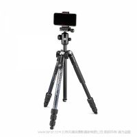 曼富圖 Manfrotto MKELMII4BMB-BH Element MII鋁合金三腳架手機夾藍牙套裝(黑) 