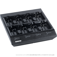 Shure 舒爾 SBC800 充電站 SBC800八單元充電站可在3小時內同時為8塊SB900電池充滿電，LED指示燈會顯示每塊電池的充電狀態。