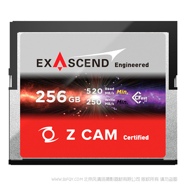 Z CAM™ ExAscend CFast 2.0 256GB 存儲卡