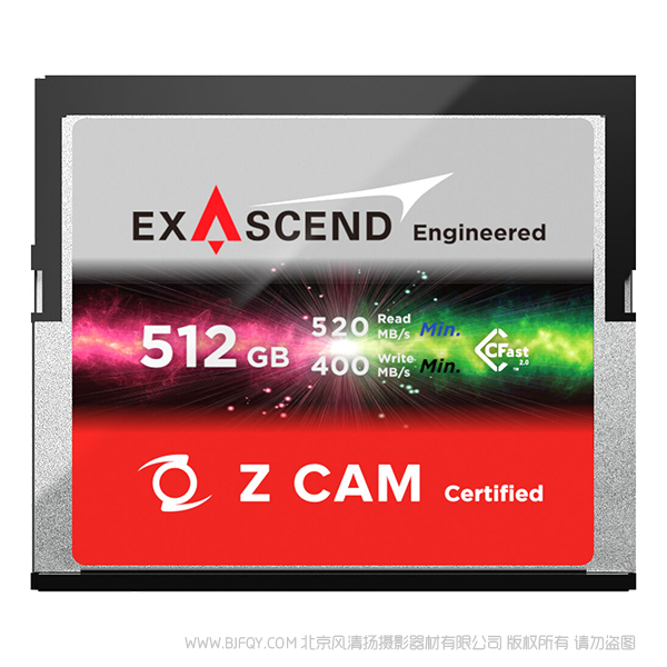 Z CAM™ ExAscend CFast 2.0 512GB 存儲卡