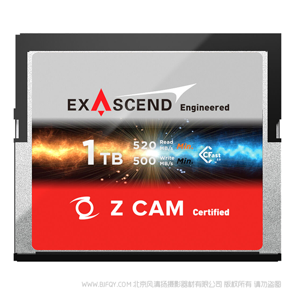 Z CAM™ ExAscend CFast 2.0 1TB 存儲卡 