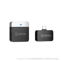 BOYA 博雅  BY-M1LV-U 無(wú)線麥克風(fēng)系統(tǒng) BY-M1LV-U-RX是一款USB-C接收器，用于安卓手機(jī)