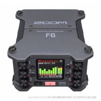 Zoom F6 現(xiàn)場記錄儀 錄音筆 XLR錄音   32 位浮點記錄和一對 AD 轉(zhuǎn)換器的專業(yè)現(xiàn)場錄音機