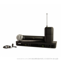 Shure 舒爾 BLX1288/CVL 帶有PG58手持式發(fā)射機(jī)和CVL領(lǐng)夾的無線組合系統(tǒng)  無線腰包領(lǐng)夾麥克風(fēng) 手持話筒 一拖二套包