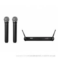 Shure 舒爾 SVX288/PG58 雙人聲無線系統(tǒng)  一拖二 包括SVX88雙通道分集接收機(jī)，2個(gè)帶PG58話筒頭的手持發(fā)射機(jī)。