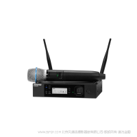 Shure 舒爾 GLXD24R+/B87A 數字無線機架系統（采用BETA®87A人聲話筒）