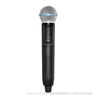 Shure 舒爾 GLXD2+/B58 數字無線雙頻段手持式發射機（采用BETA®58A人聲話筒）