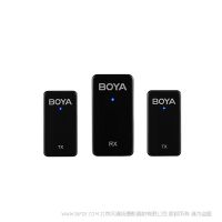 BOYA BY-WMic5-M2 2.4GHz迷你雙通道無線麥克風(fēng)系統(tǒng) 3.5 一拖二