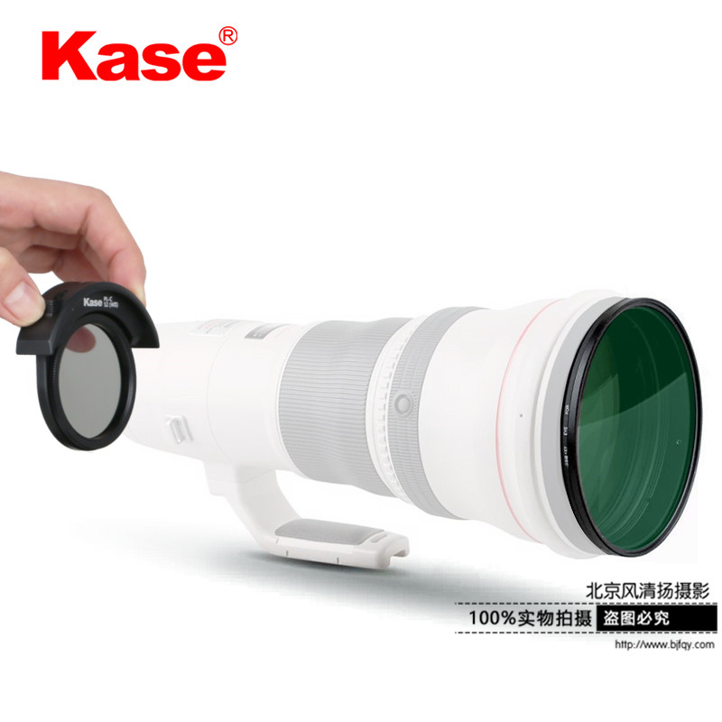 Kase 大炮鏡頭MCUV鏡后置插入式CPL偏振鏡 佳能600mm 800mm濾鏡